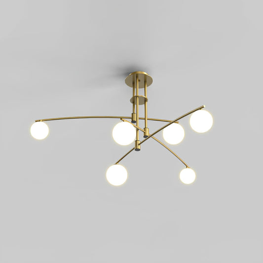 Elegant Long Arm Chandelier with Adjustable Arms and Dimmable Lighting