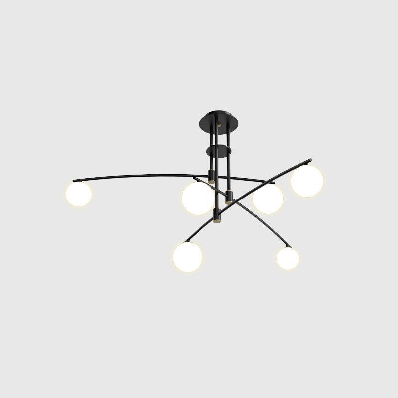 Elegant Long Arm Chandelier with Adjustable Arms and Dimmable Lighting