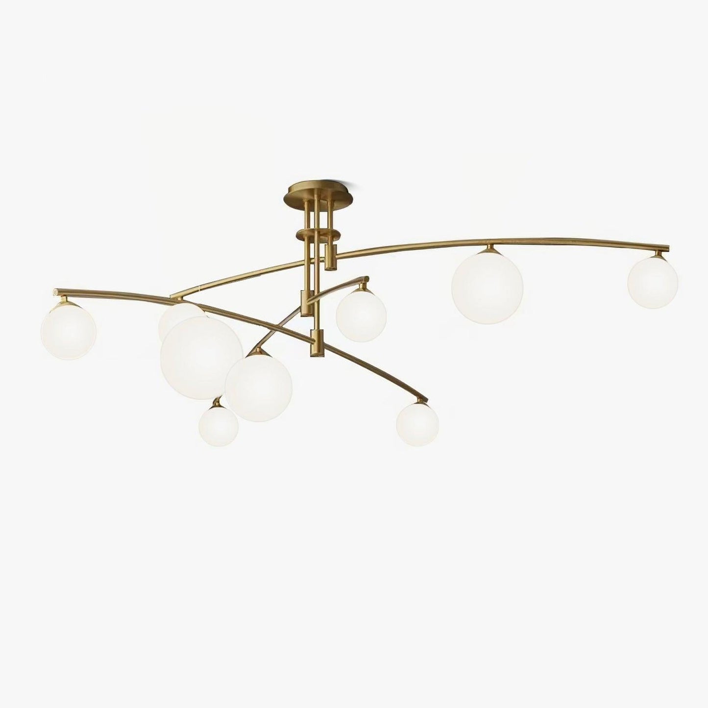 Elegant Long Arm Chandelier with Adjustable Arms and Dimmable Lighting