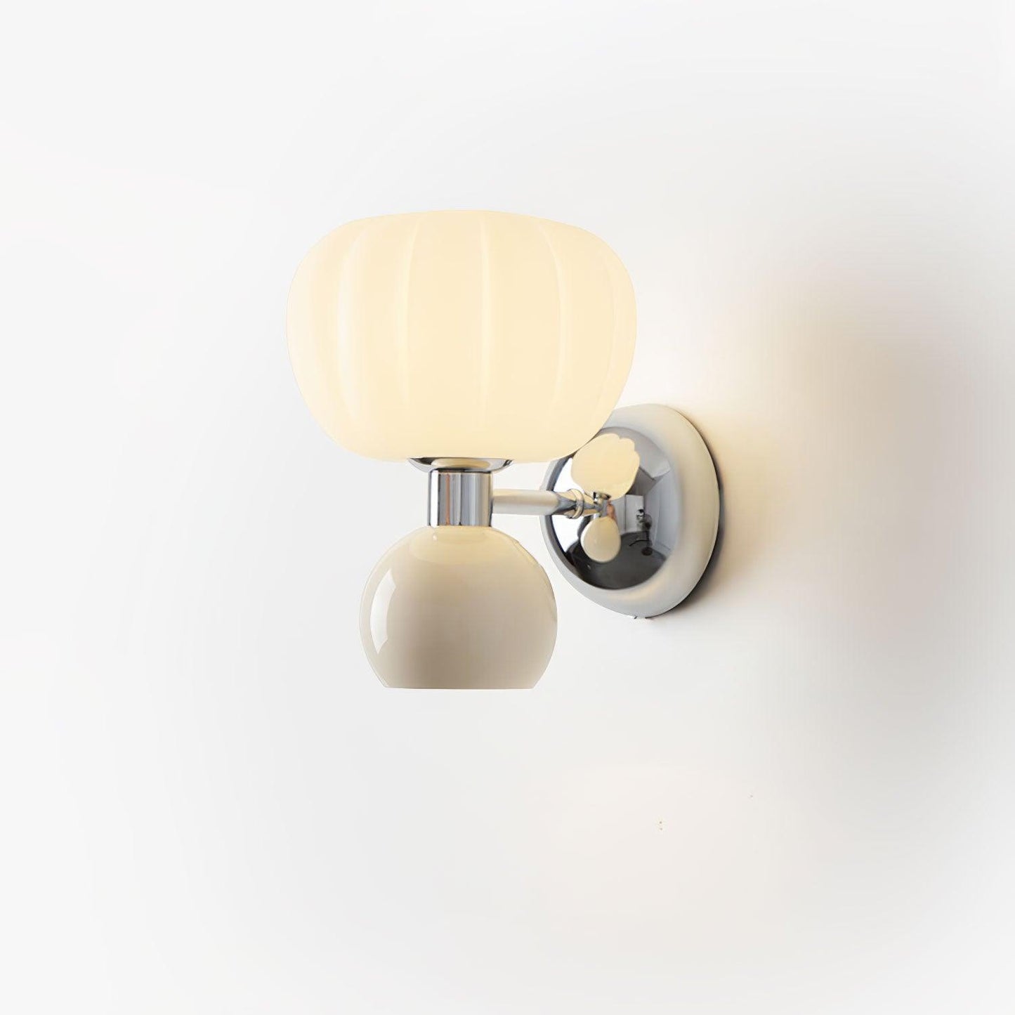 Moderno Cream Wall Sconce - Adjustable Light Direction, Energy Efficie