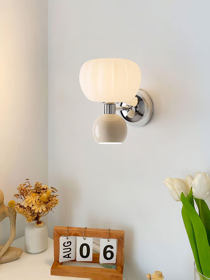 Moderno Cream Wall Sconce - Adjustable Light Direction, Energy Efficie