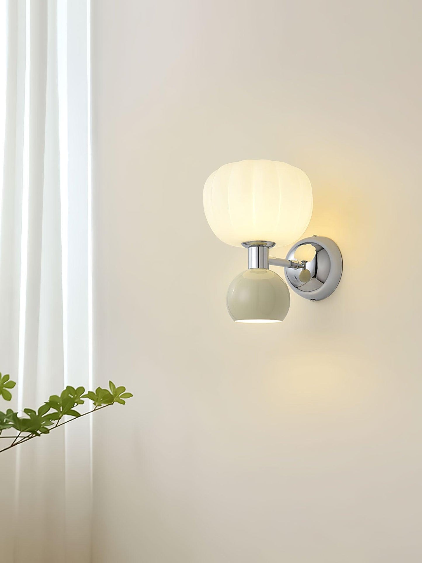 Moderno Cream Wall Sconce - Adjustable Light Direction, Energy Efficie