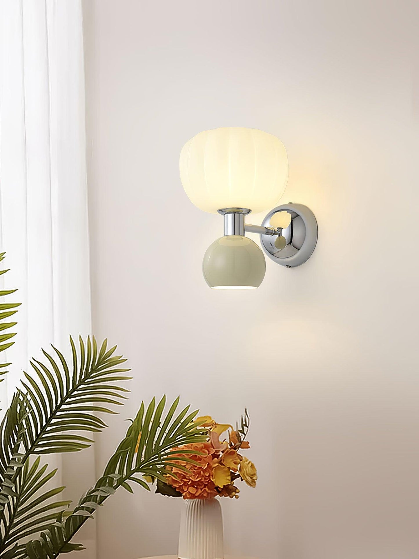 Moderno Cream Wall Sconce - Adjustable Light Direction, Energy Efficie