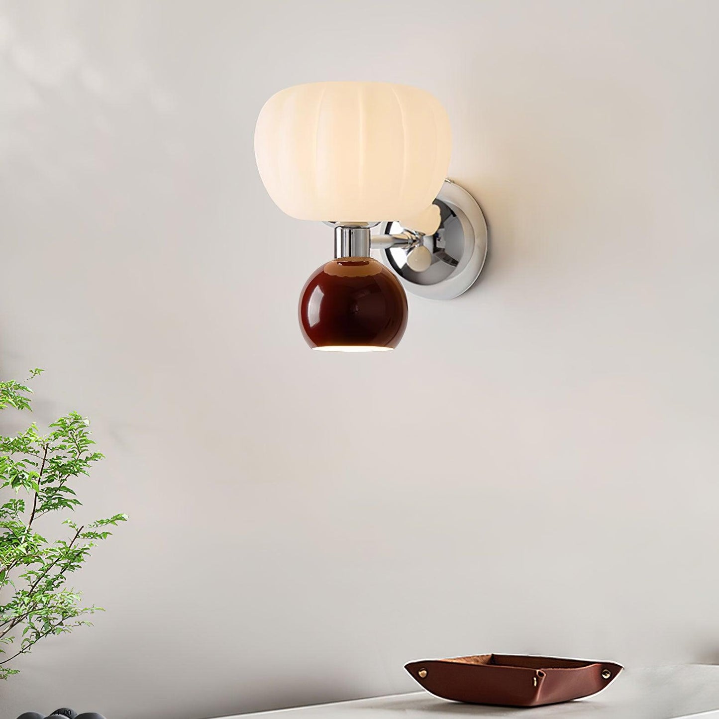 Moderno Cream Wall Sconce - Adjustable Light Direction, Energy Efficie