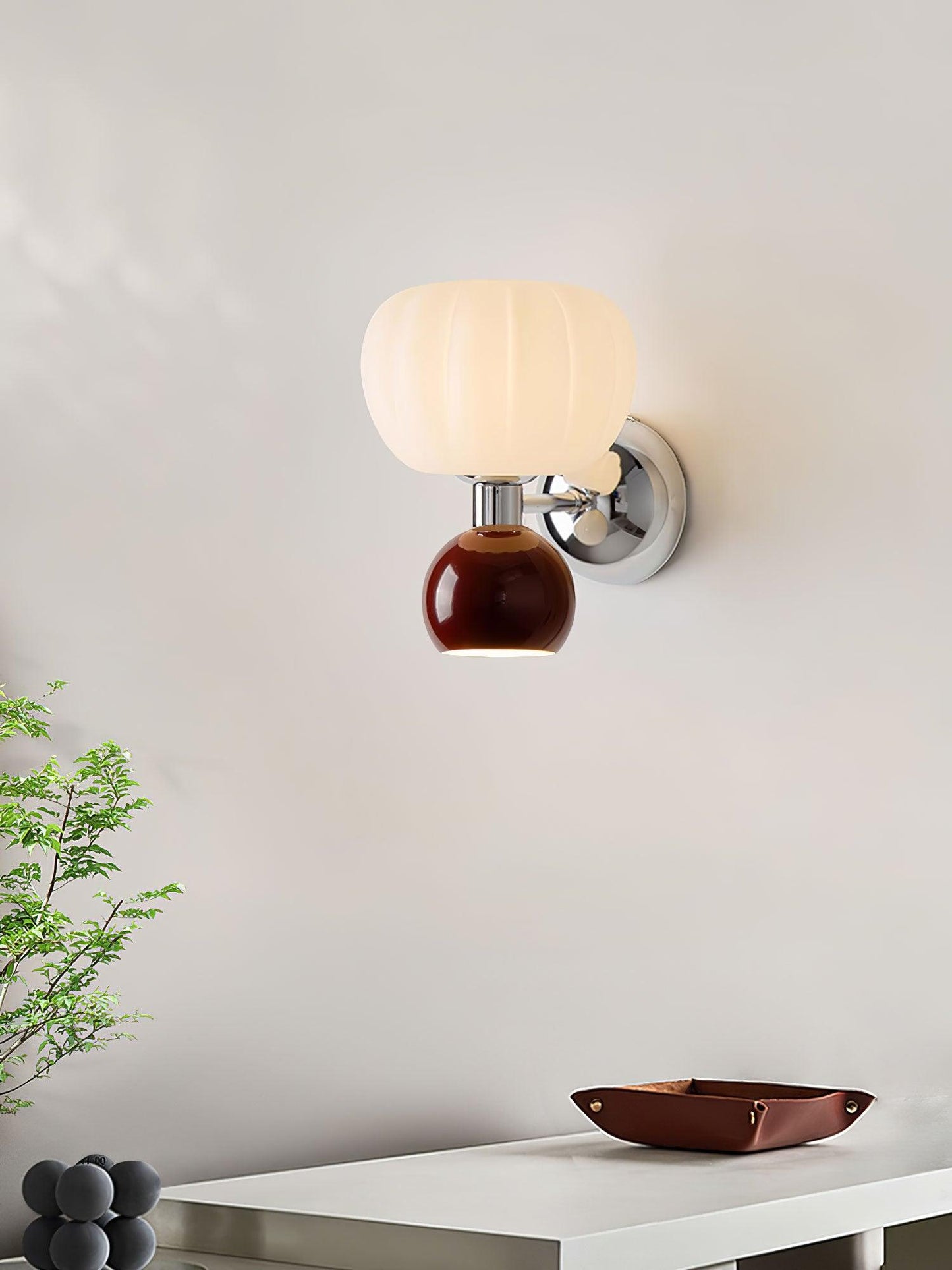 Moderno Cream Wall Sconce - Adjustable Light Direction, Energy Efficie