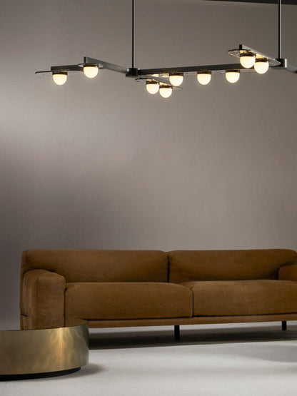 Modulo Horizontal Chandelier - Elegant Design, Adjustable Height, LED