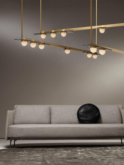 Modulo Horizontal Chandelier - Elegant Design, Adjustable Height, LED