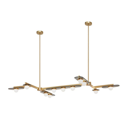 Modulo Horizontal Chandelier - Elegant Design, Adjustable Height, LED