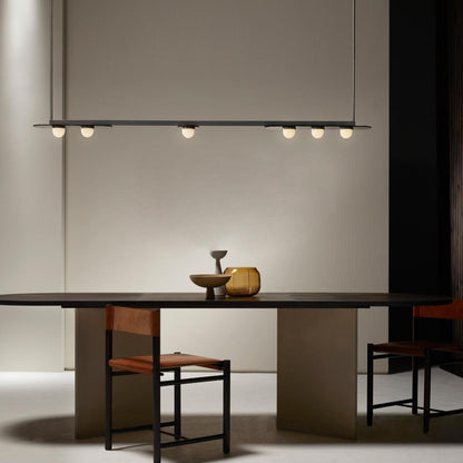Modulo Horizontal Chandelier - Elegant Design, Adjustable Height, LED