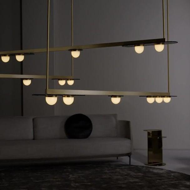 Modulo Horizontal Chandelier - Elegant Design, Adjustable Height, LED