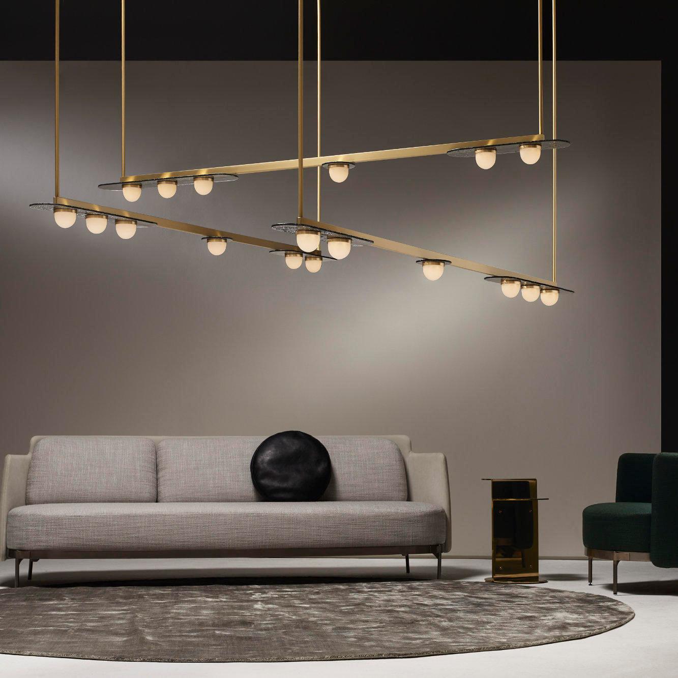 Modulo Horizontal Chandelier - Elegant Design, Adjustable Height, LED