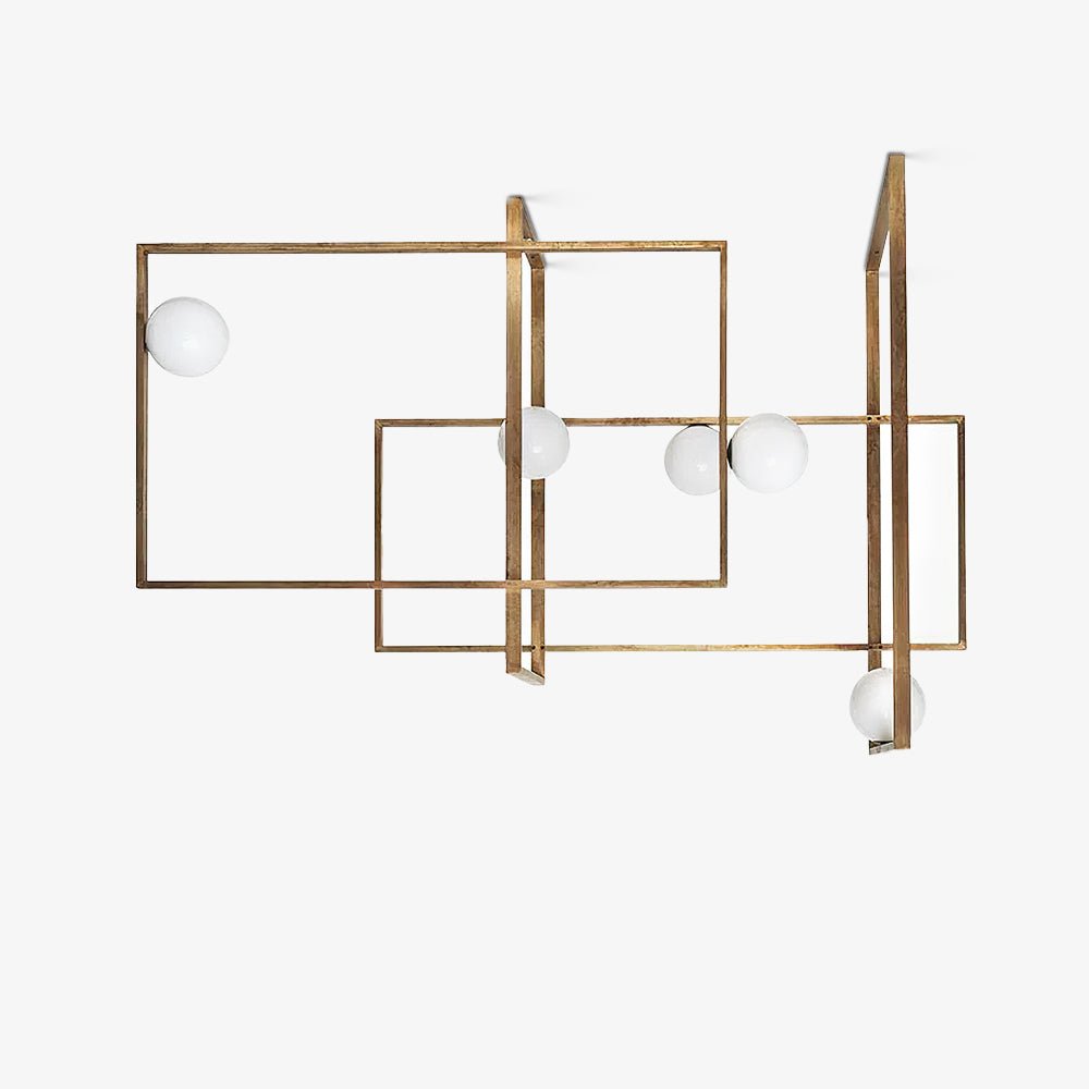 Mondrian Glass Ceiling Light - Modern Design, Adjustable Brightness