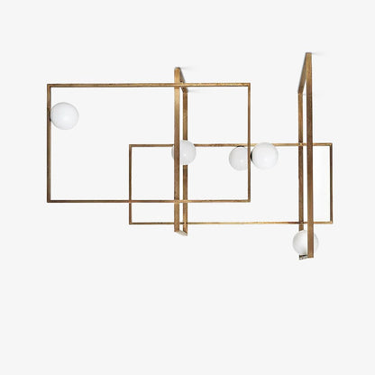 Mondrian Glass Ceiling Light - Modern Design, Adjustable Brightness