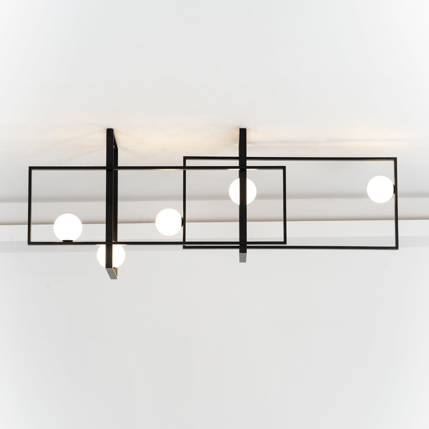 Mondrian Glass Ceiling Light - Modern Design, Adjustable Brightness