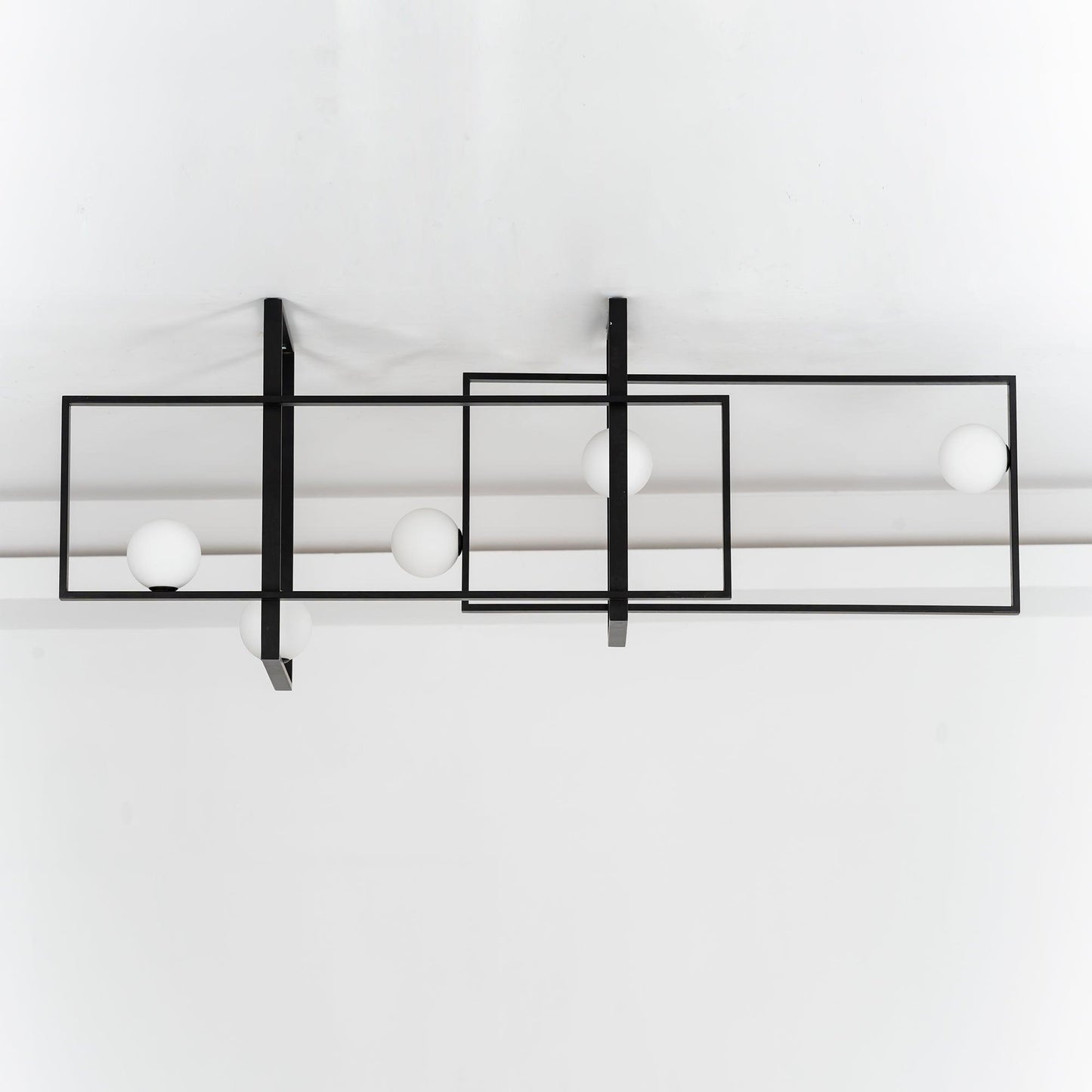 Mondrian Glass Ceiling Light - Modern Design, Adjustable Brightness