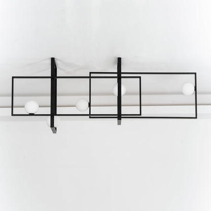 Mondrian Glass Ceiling Light - Modern Design, Adjustable Brightness