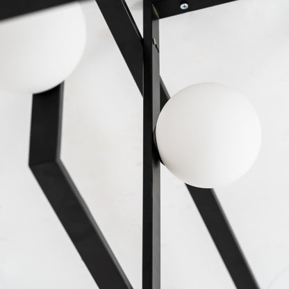 Mondrian Glass Ceiling Light - Modern Design, Adjustable Brightness