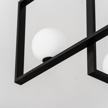 Mondrian Glass Ceiling Light - Modern Design, Adjustable Brightness