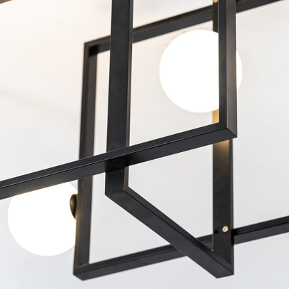 Mondrian Glass Ceiling Light - Modern Design, Adjustable Brightness