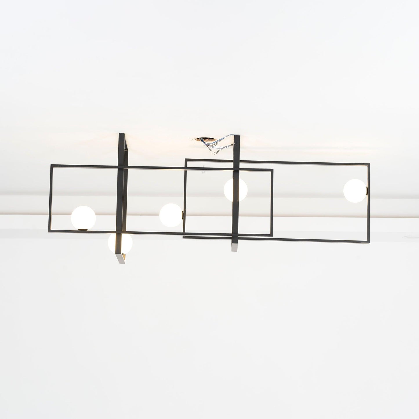 Mondrian Glass Ceiling Light - Modern Design, Adjustable Brightness