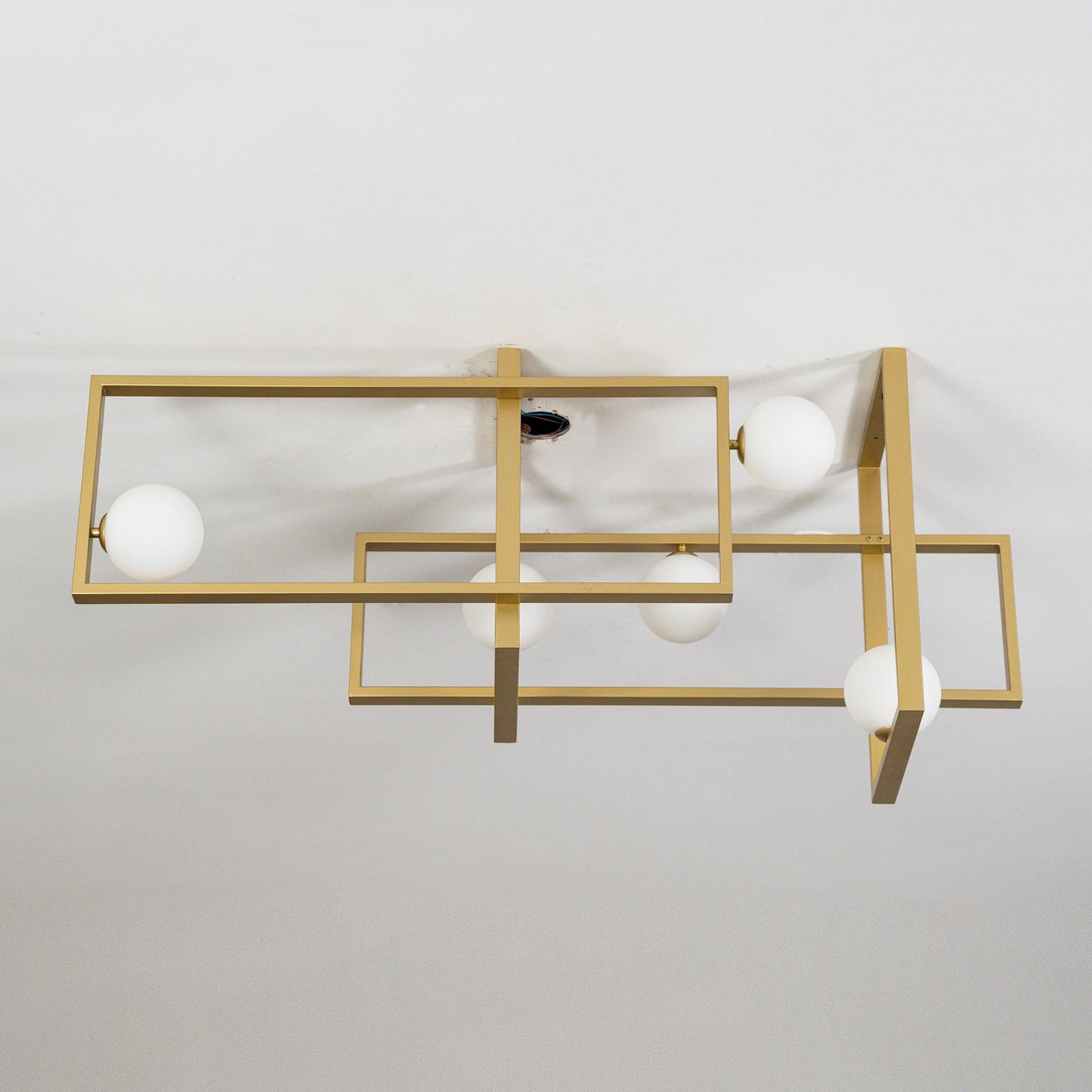Mondrian Glass Ceiling Light - Modern Design, Adjustable Brightness