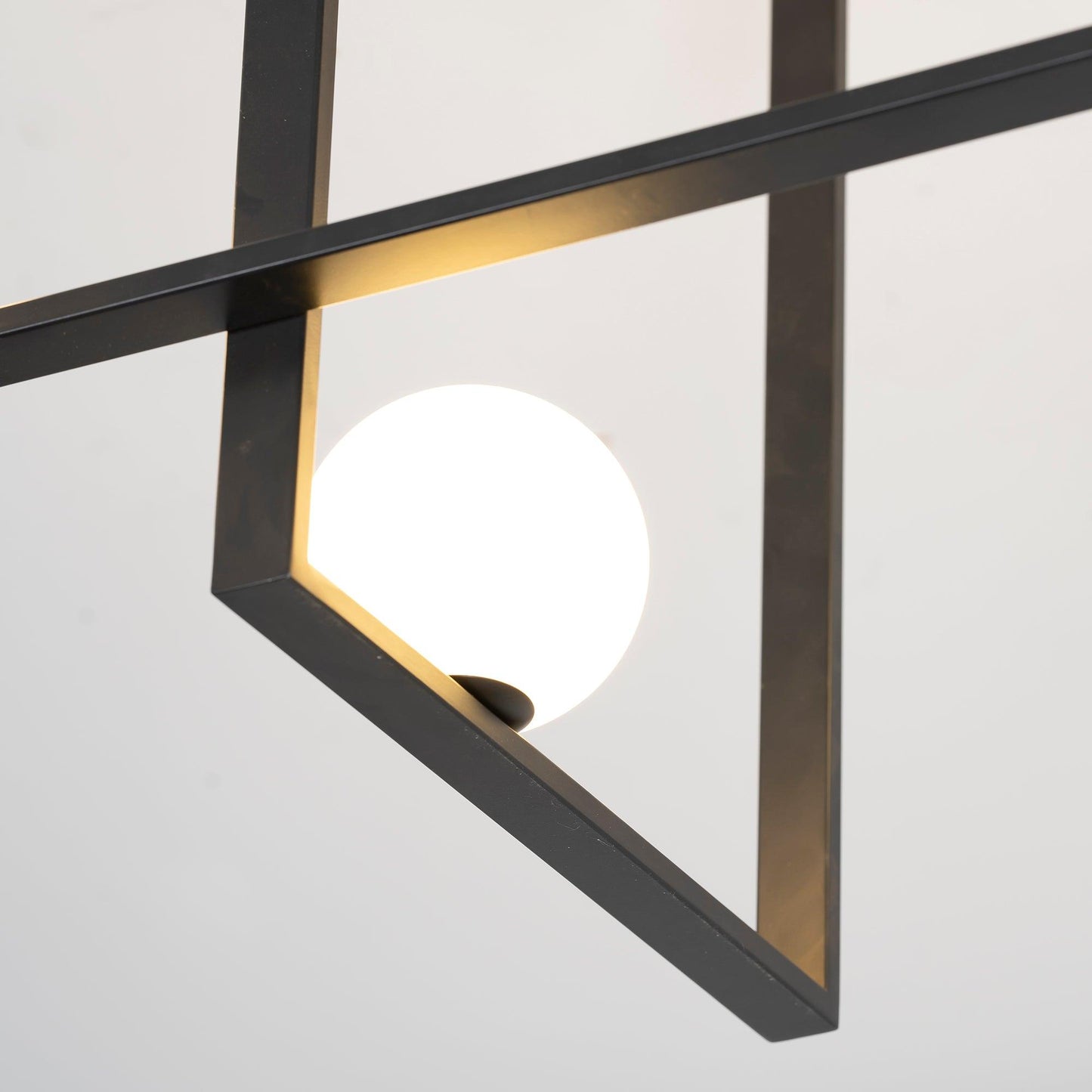 Mondrian Glass Ceiling Light - Modern Design, Adjustable Brightness