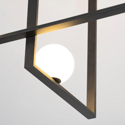 Mondrian Glass Ceiling Light - Modern Design, Adjustable Brightness