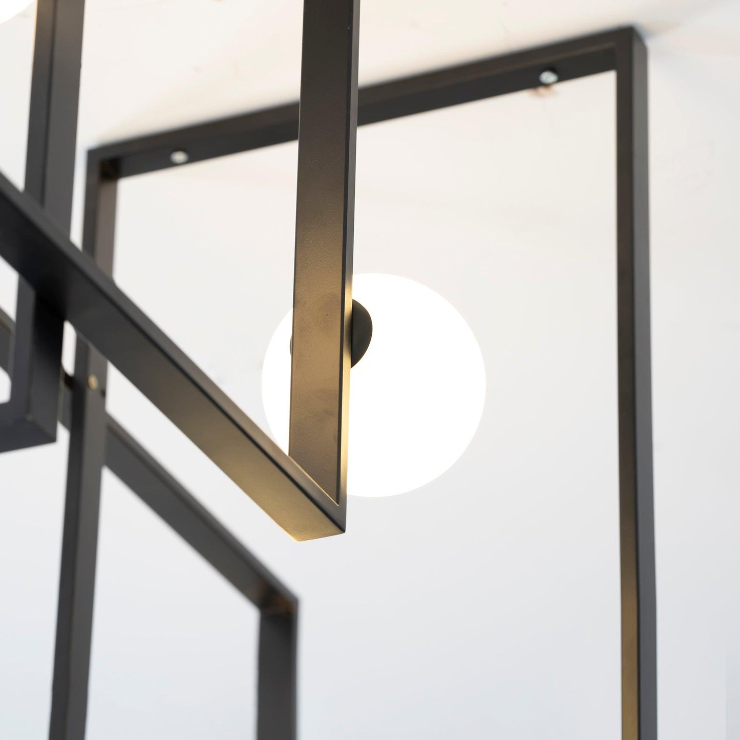 Mondrian Glass Ceiling Light - Modern Design, Adjustable Brightness