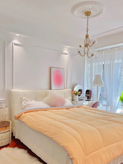 Elegant Crystal Chandelier with Adjustable Height and Dimmable Lightin