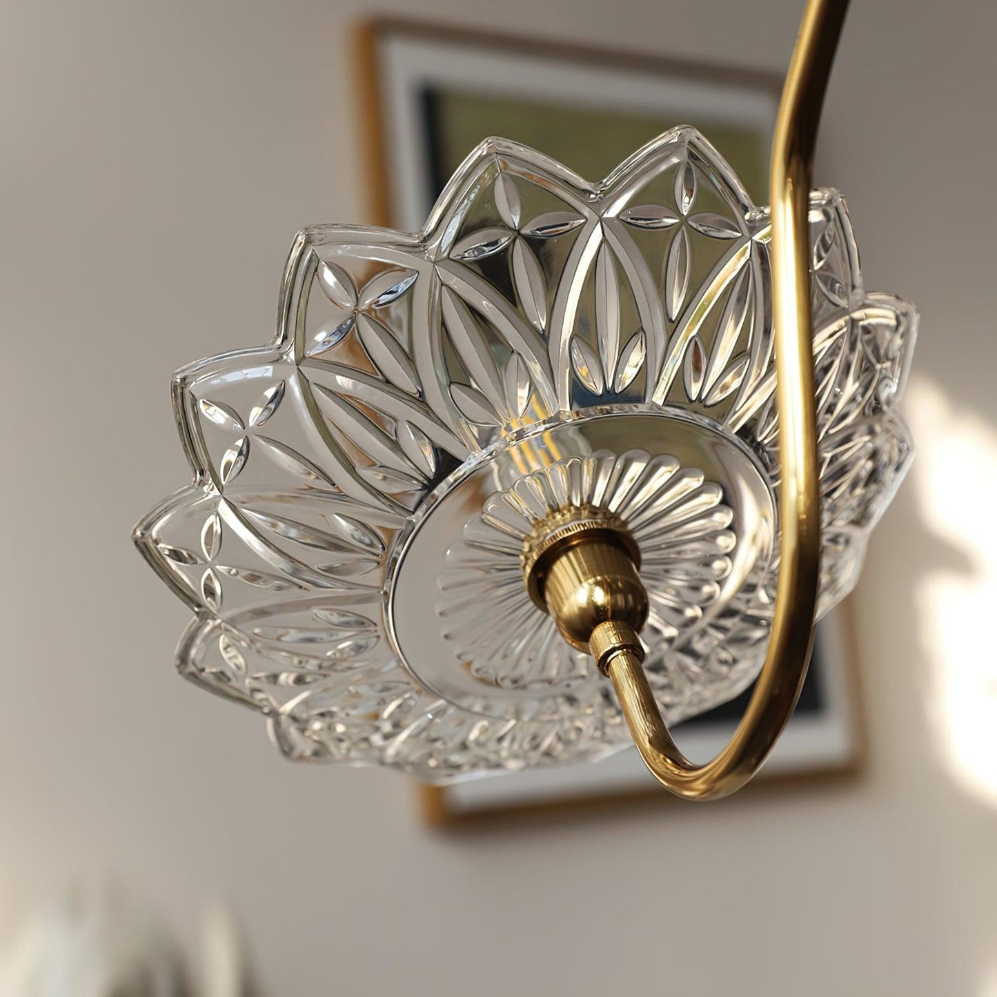 Elegant Crystal Chandelier with Adjustable Height and Dimmable Lightin
