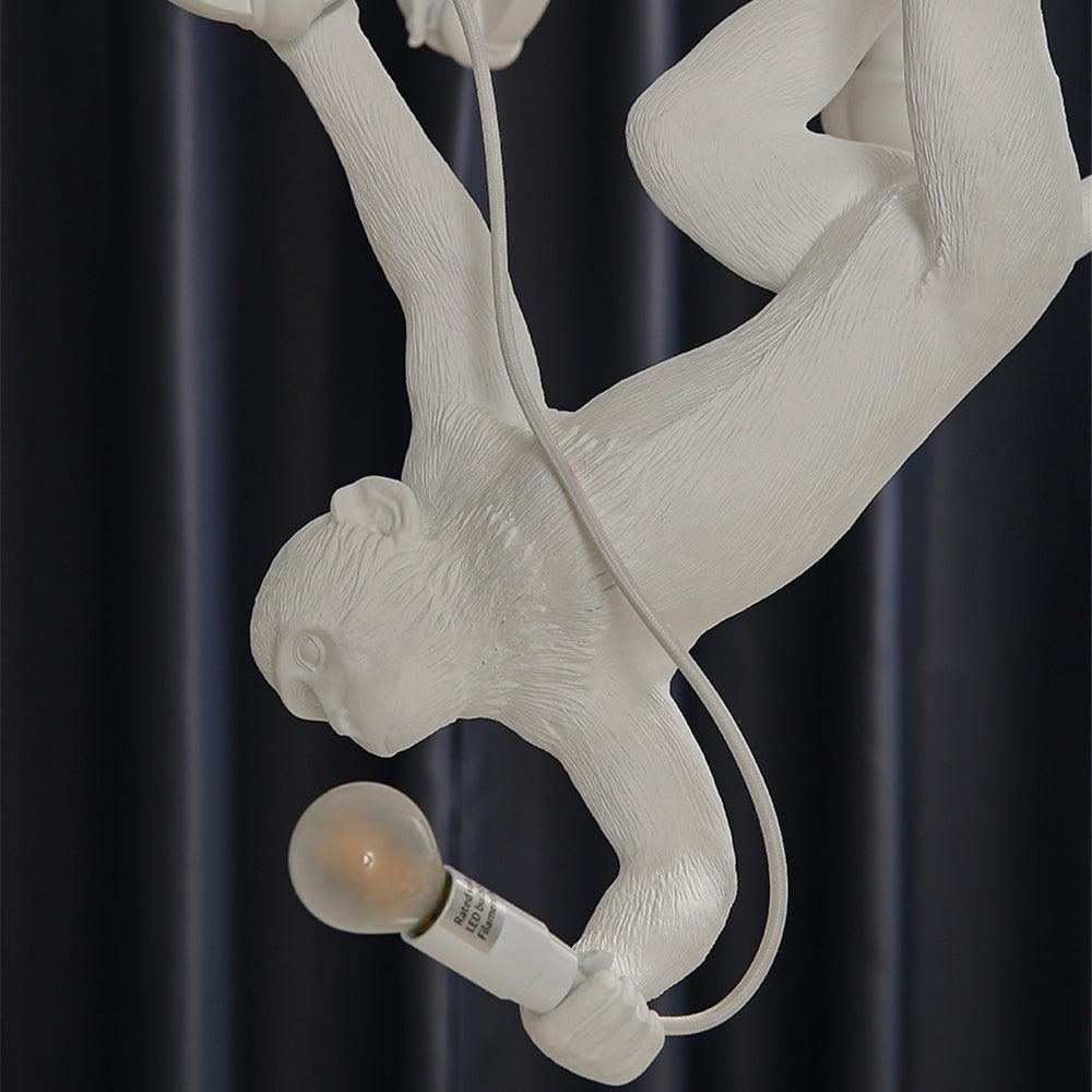 Elegant Monkey Chandelier - Adjustable Height, Energy-Efficient Lighti
