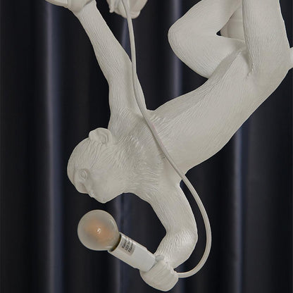 Elegant Monkey Chandelier - Adjustable Height, Energy-Efficient Lighti