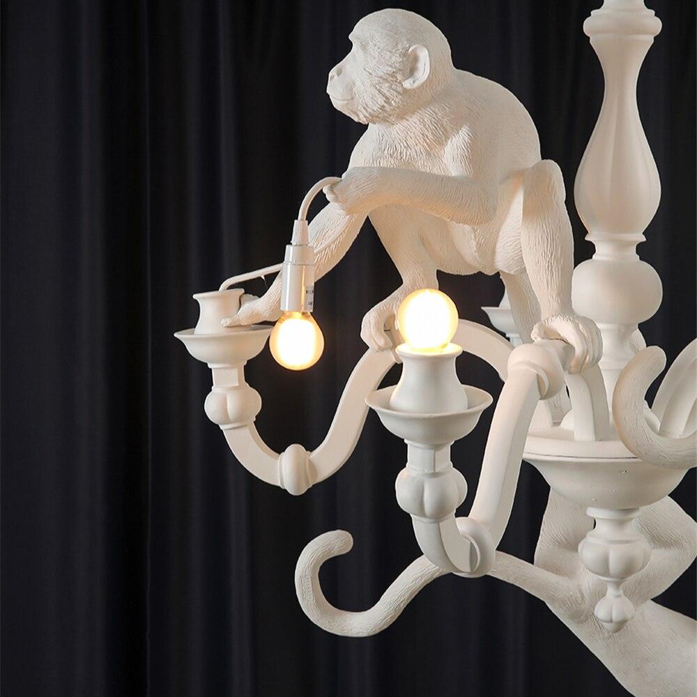 Elegant Monkey Chandelier - Adjustable Height, Energy-Efficient Lighti