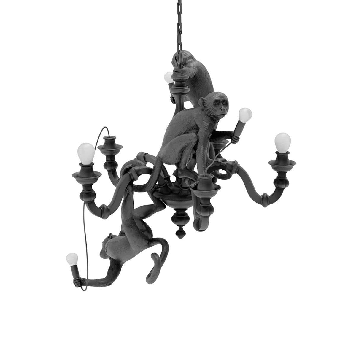 Elegant Monkey Chandelier - Adjustable Height, Energy-Efficient Lighti