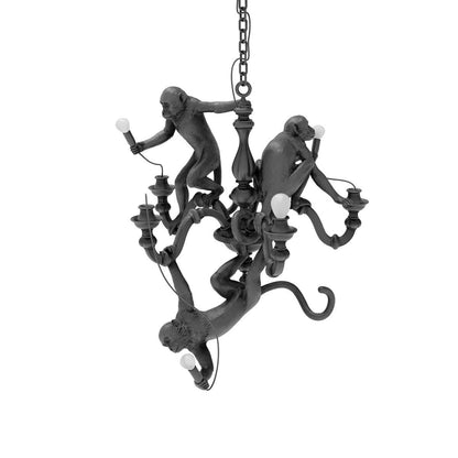 Elegant Monkey Chandelier - Adjustable Height, Energy-Efficient Lighti