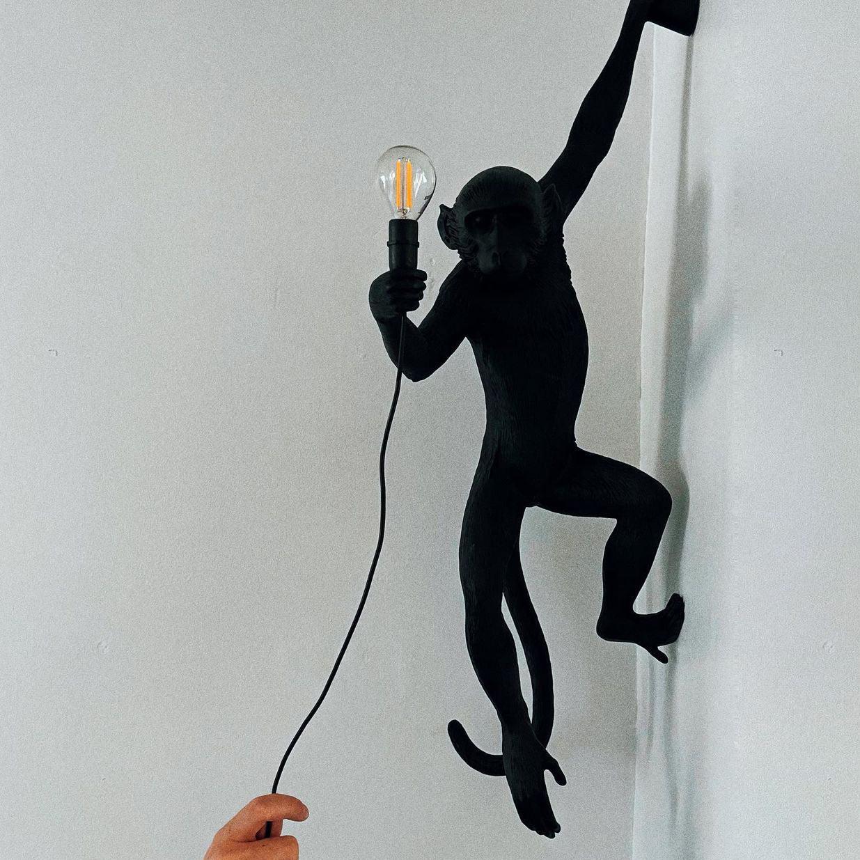 Monkey Wall Lamp - Adjustable Arm, Energy-Efficient LED Lighting