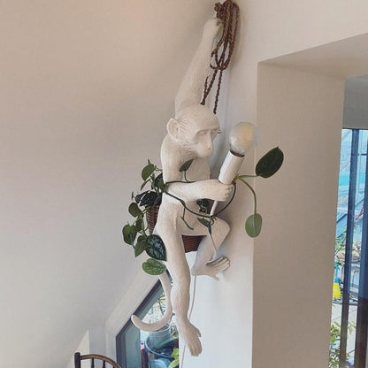 Monkey Wall Lamp - Adjustable Arm, Energy-Efficient LED Lighting