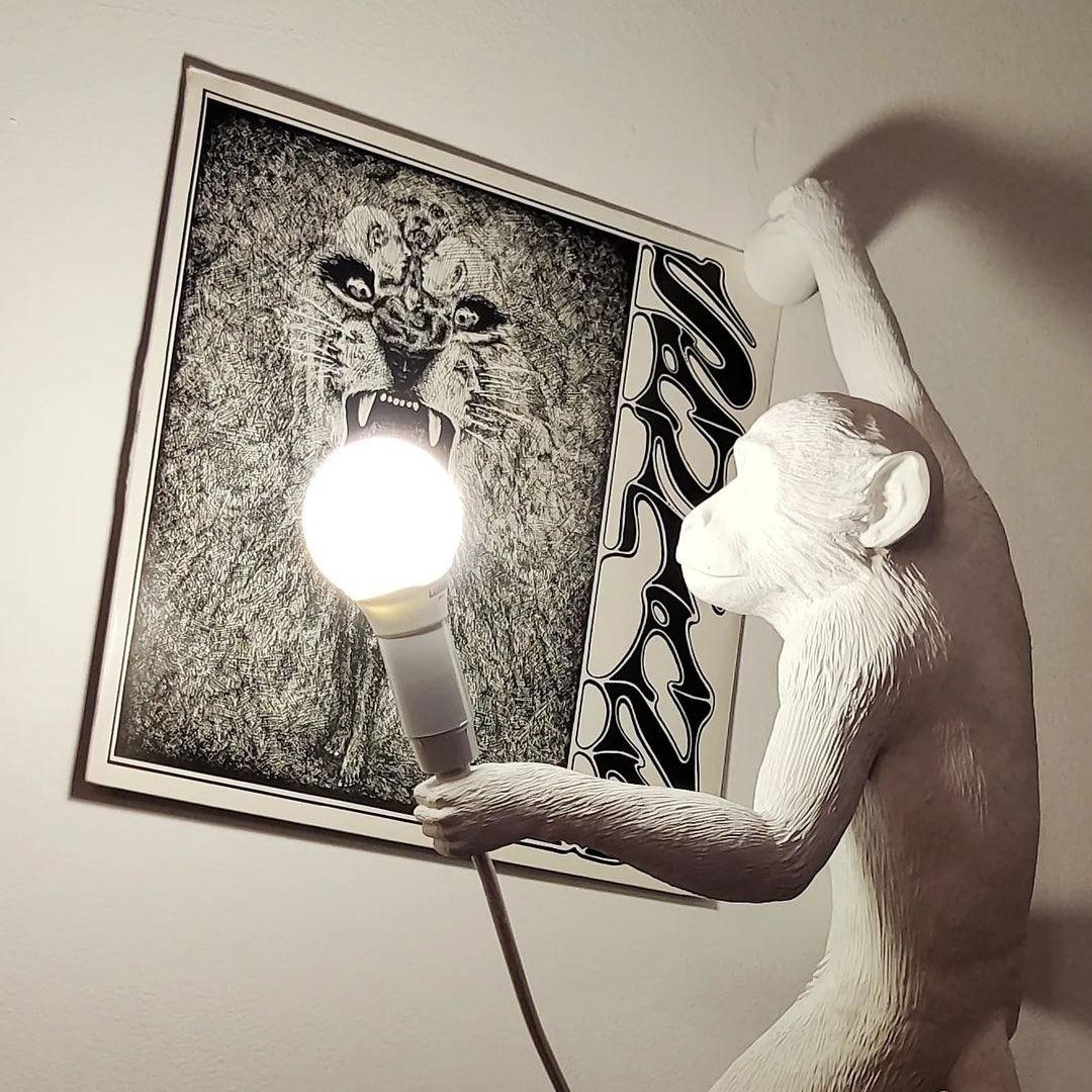 Monkey Wall Lamp - Adjustable Arm, Energy-Efficient LED Lighting
