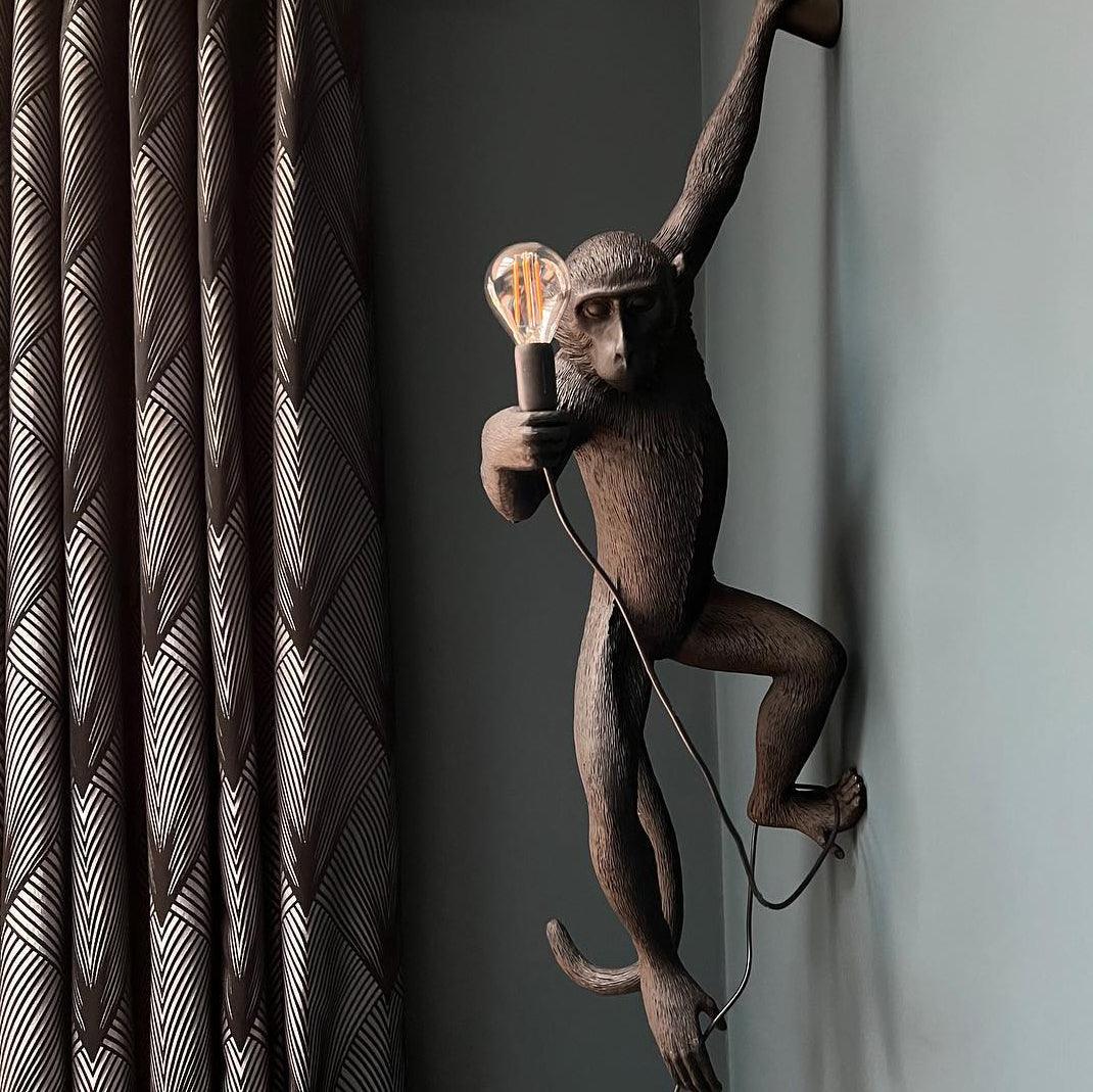 Monkey Wall Lamp - Adjustable Arm, Energy-Efficient LED Lighting