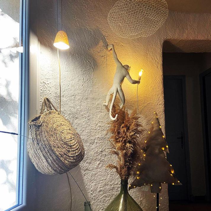 Monkey Wall Lamp - Adjustable Arm, Energy-Efficient LED Lighting