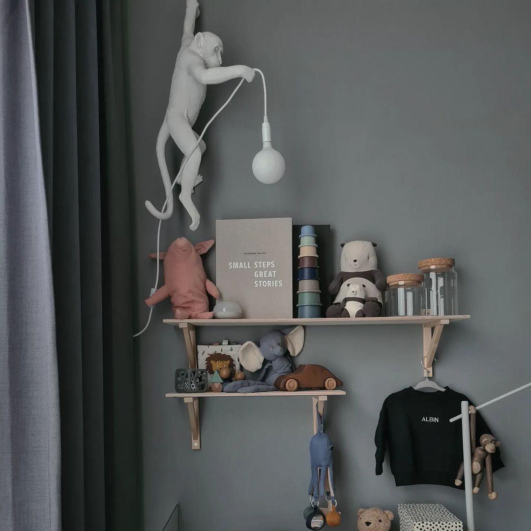 Monkey Wall Lamp - Adjustable Arm, Energy-Efficient LED Lighting