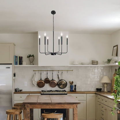 Monroe Chandelier - Elegant Lighting Fixture with Adjustable Height &
