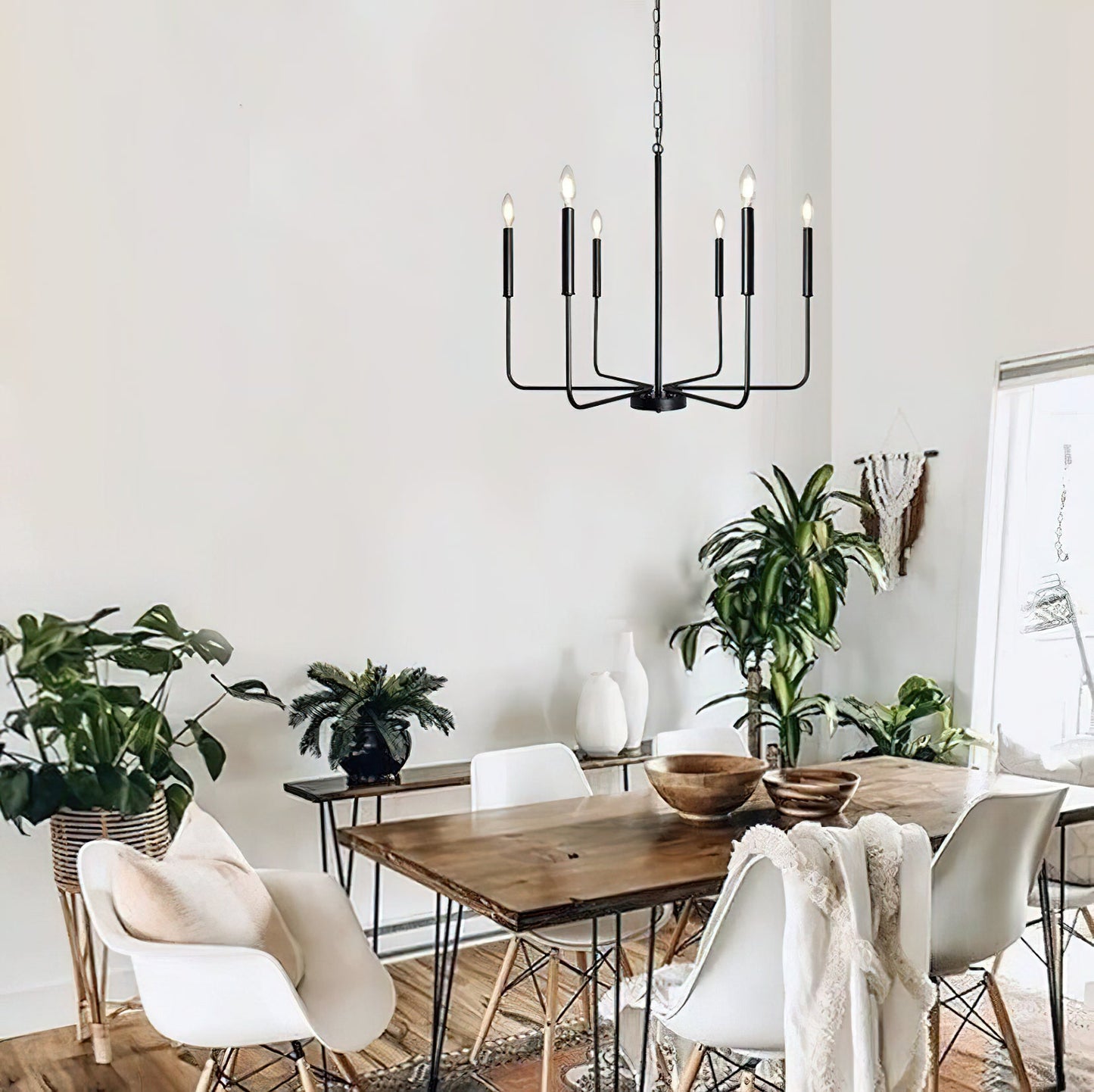 Monroe Chandelier - Elegant Lighting Fixture with Adjustable Height &