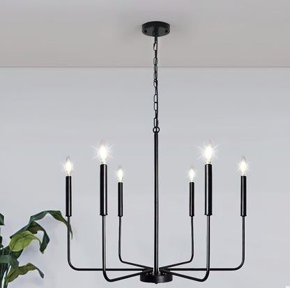 Monroe Chandelier - Elegant Lighting Fixture with Adjustable Height &