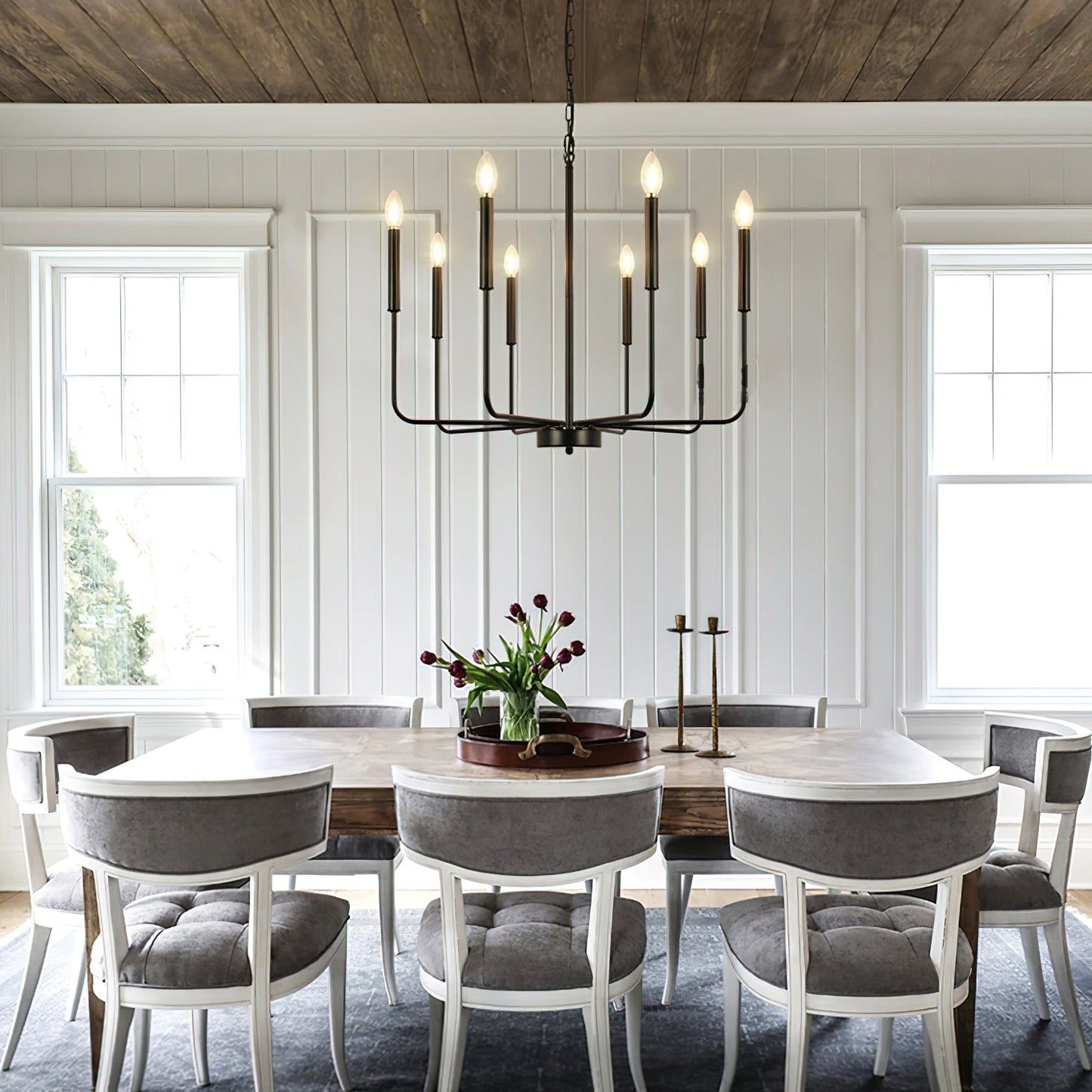 Monroe Chandelier - Elegant Lighting Fixture with Adjustable Height &