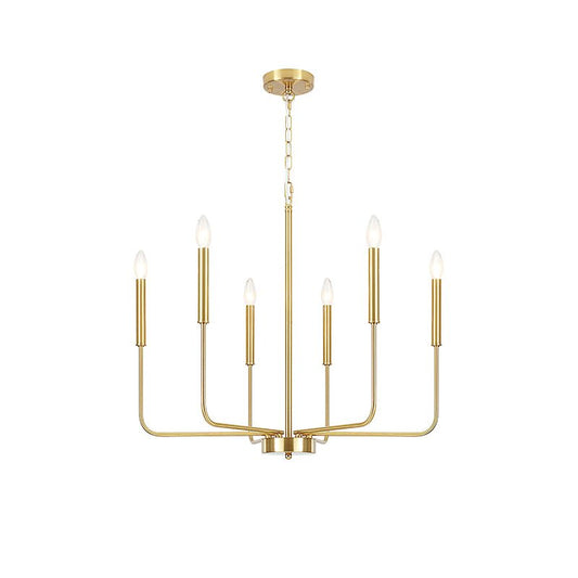 Monroe Chandelier - Elegant Lighting Fixture with Adjustable Height &