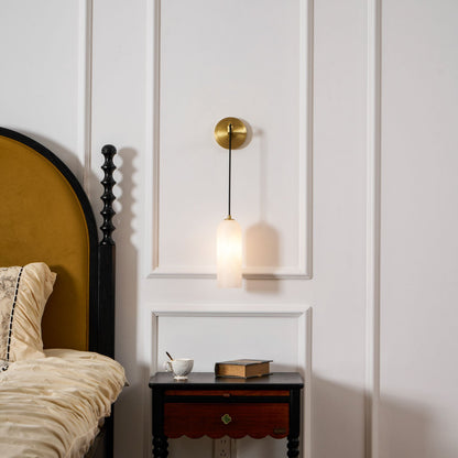 Monty Alabaster Wall Lamp - Adjustable Arm, Soft Warm Glow