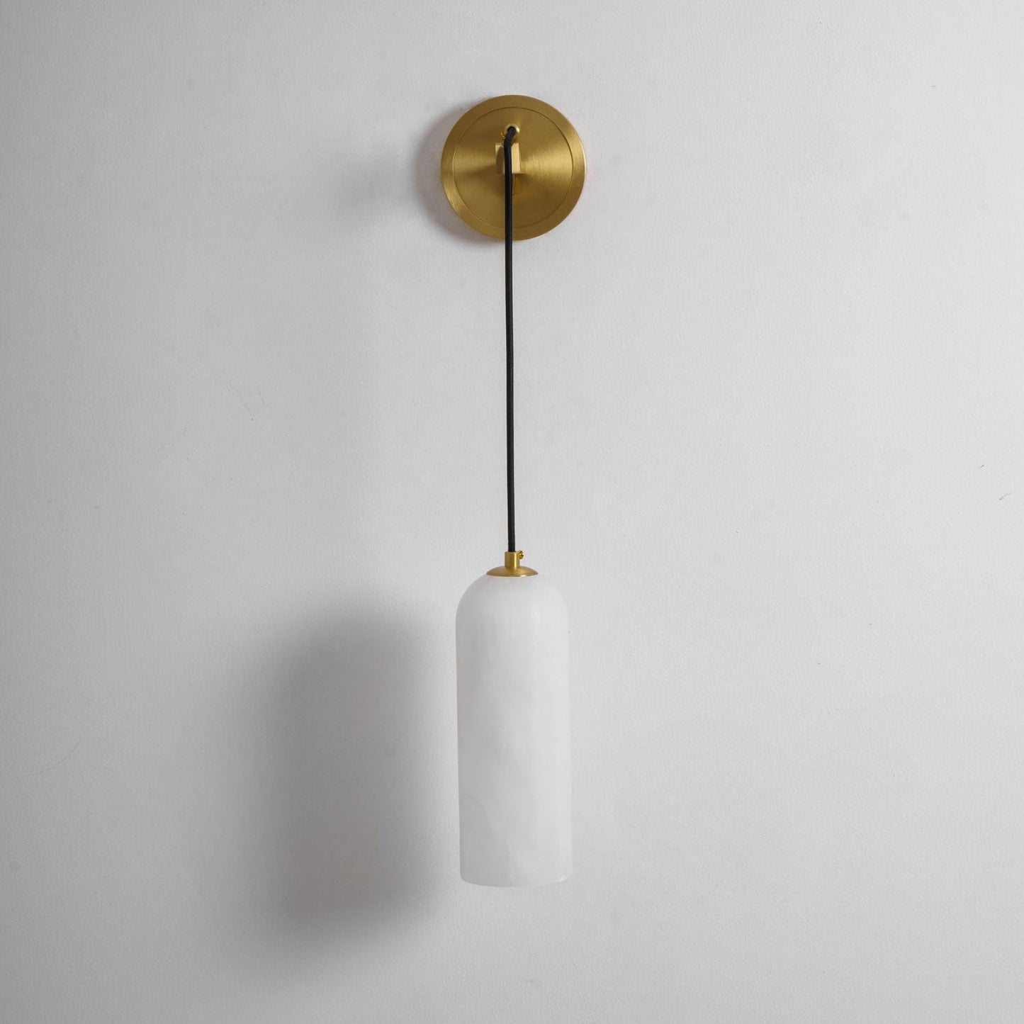 Monty Alabaster Wall Lamp - Adjustable Arm, Soft Warm Glow