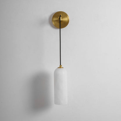 Monty Alabaster Wall Lamp - Adjustable Arm, Soft Warm Glow