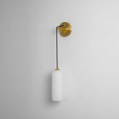 Monty Alabaster Wall Lamp - Adjustable Arm, Soft Warm Glow